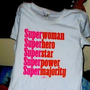 super woman hero star power majority new m woman tee - protect real women rights